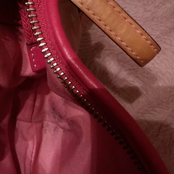 Authentic Coach w mono/leather handbag - Picture 10 of 12